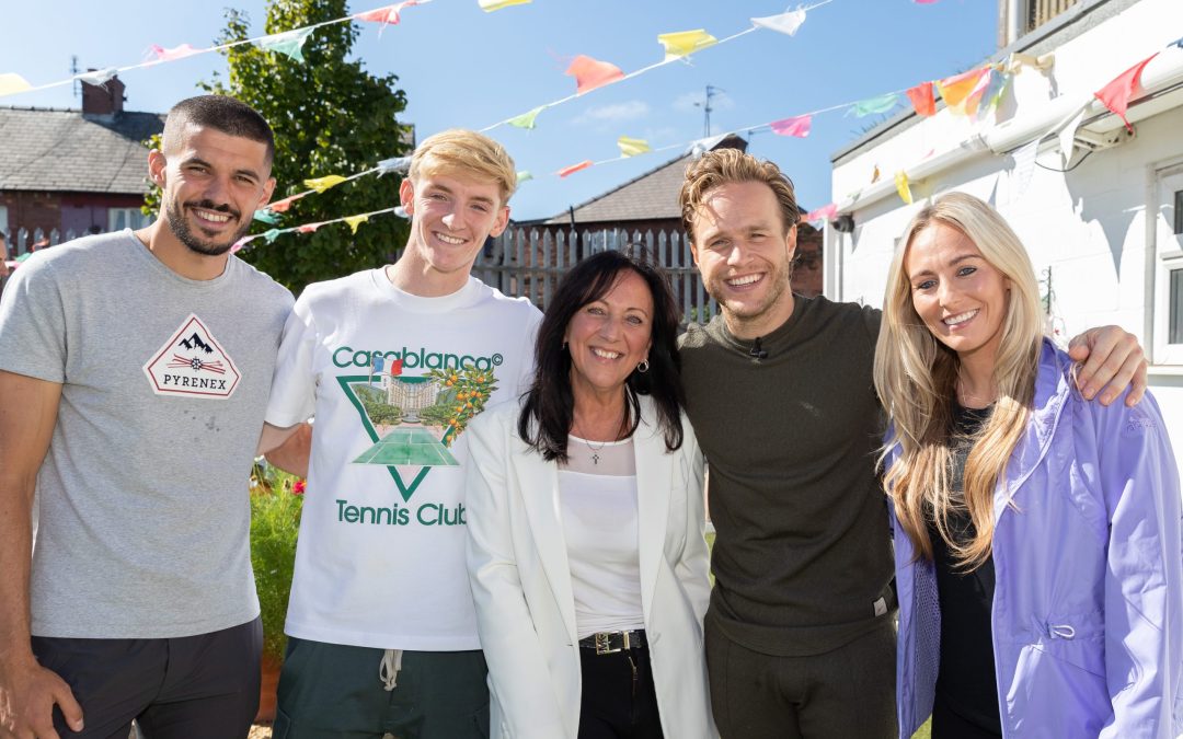 Olly Murs films with Manchester United, Liverpool and Everton stars to celebrate distribution of Football For Change funding