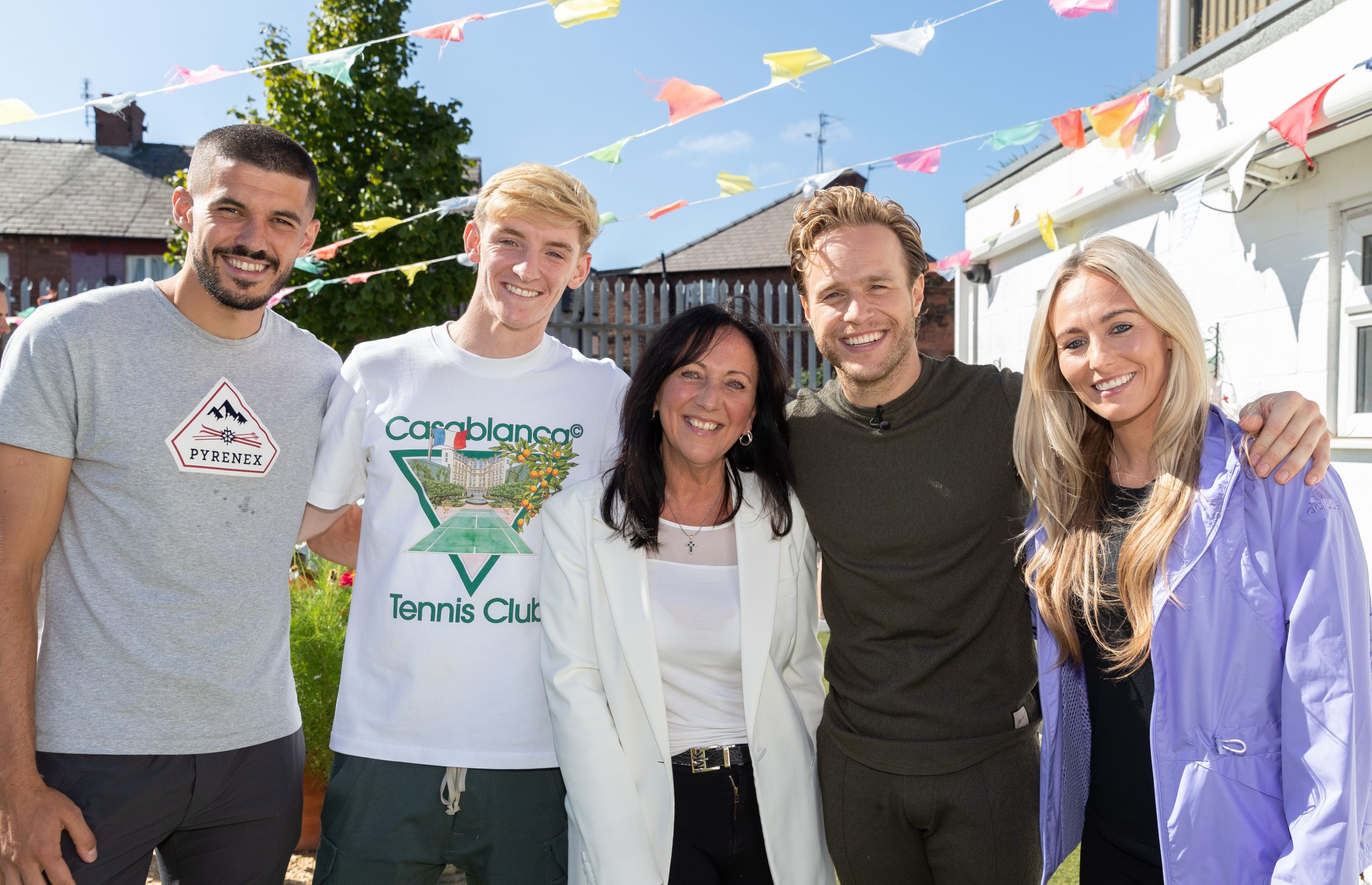 Olly Murs films with Manchester United, Liverpool and Everton stars to celebrate distribution of Football For Change funding
